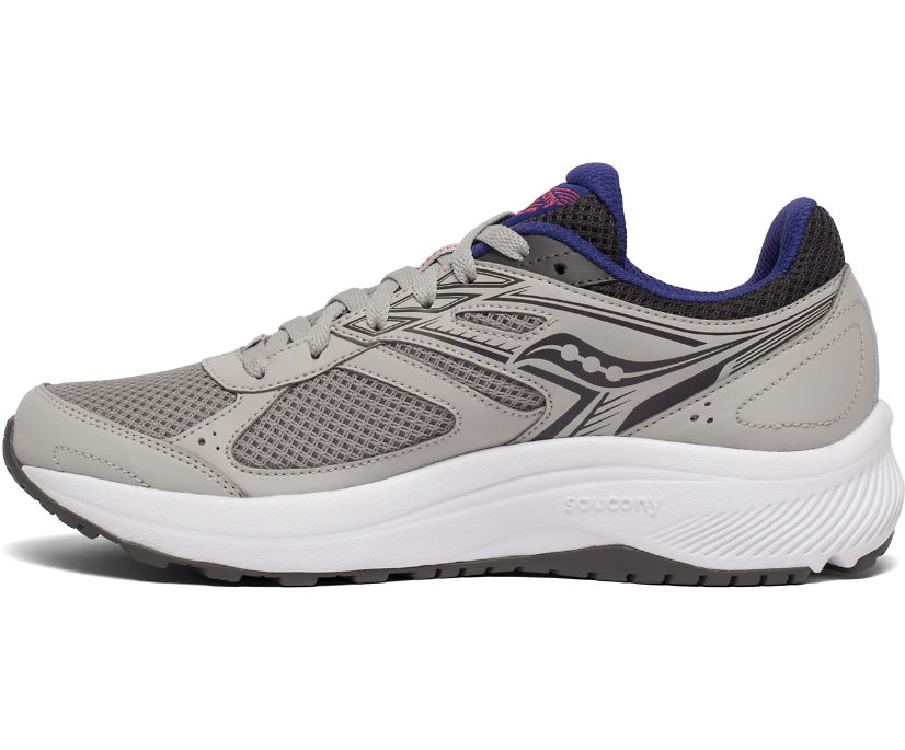 Saucony Cohesion 14 Women's Running Shoes Grey / Purple | Canada 095JPQJ